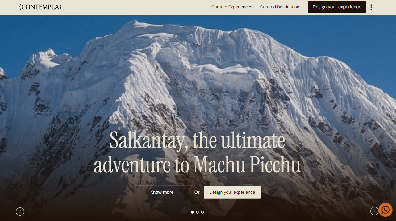 Captura de Contempla Travel