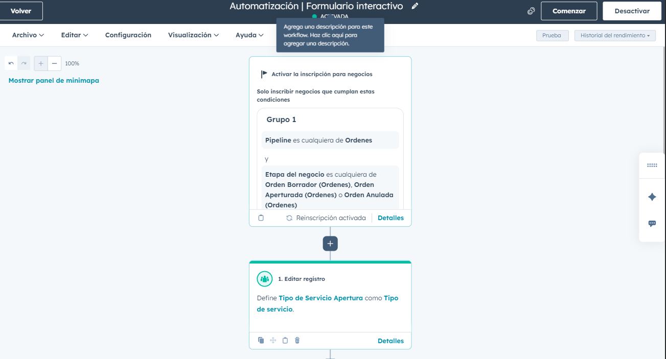 Captura de integraciones con HubSpot y formularios