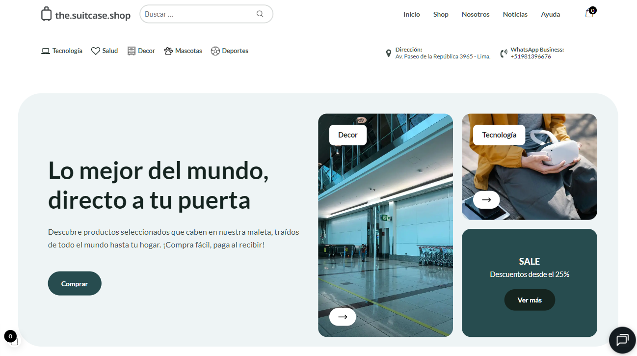 Captura de The Suitcase Shop